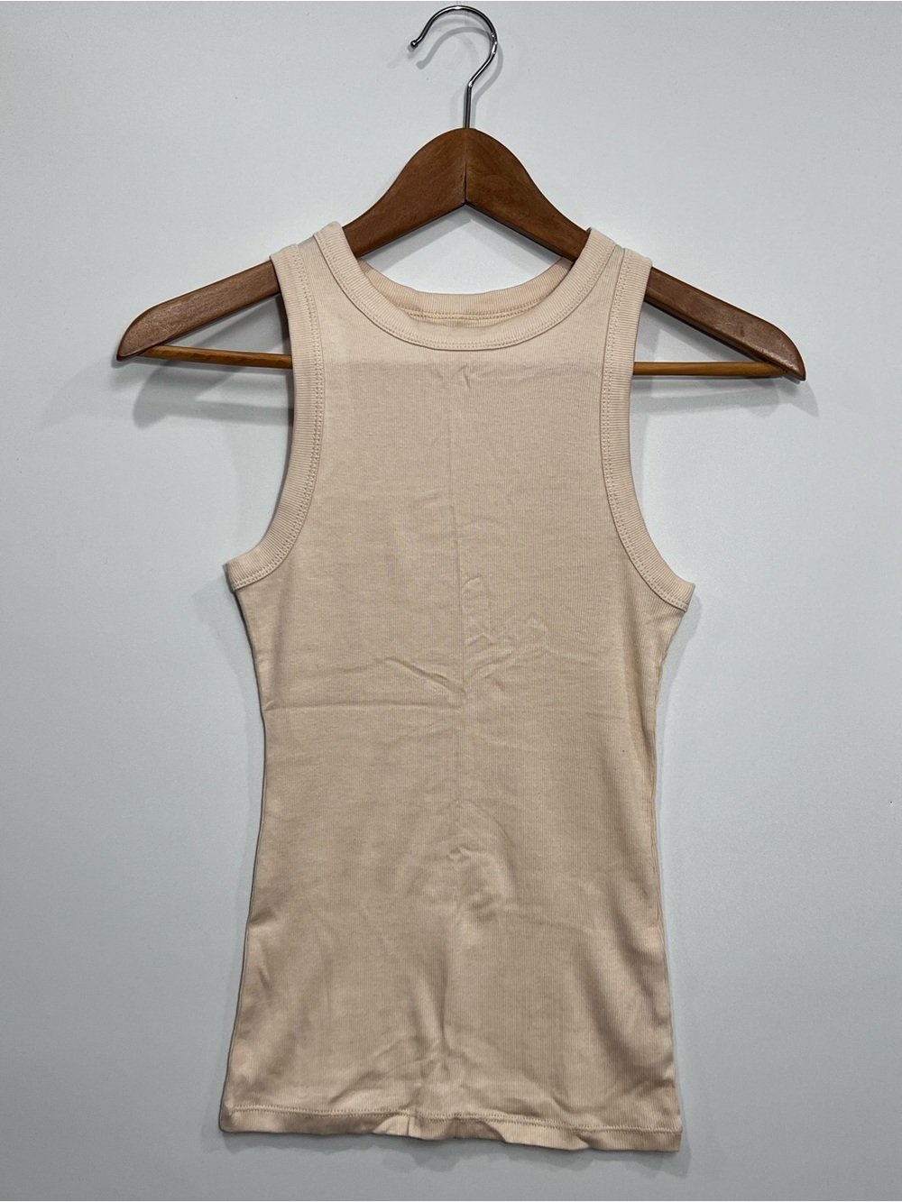 a new day Sleeveless Ribbed Tank Top in Beige